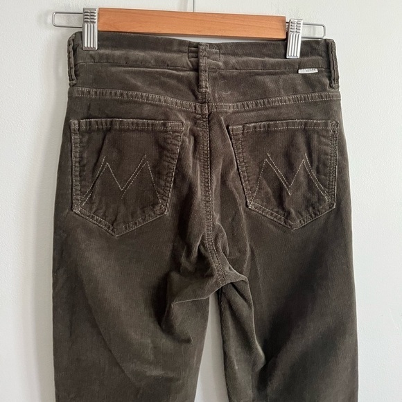 Mother Chic Boho High Waisted Ankle Chew Corduroy in Taupe - Picture 6 of 13